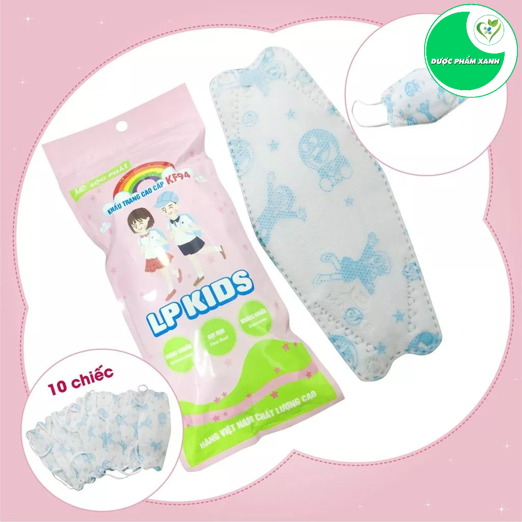 Khẩu Trang Trẻ Em KF94 Cao Cấp - Túi/10Cái - LP Kids