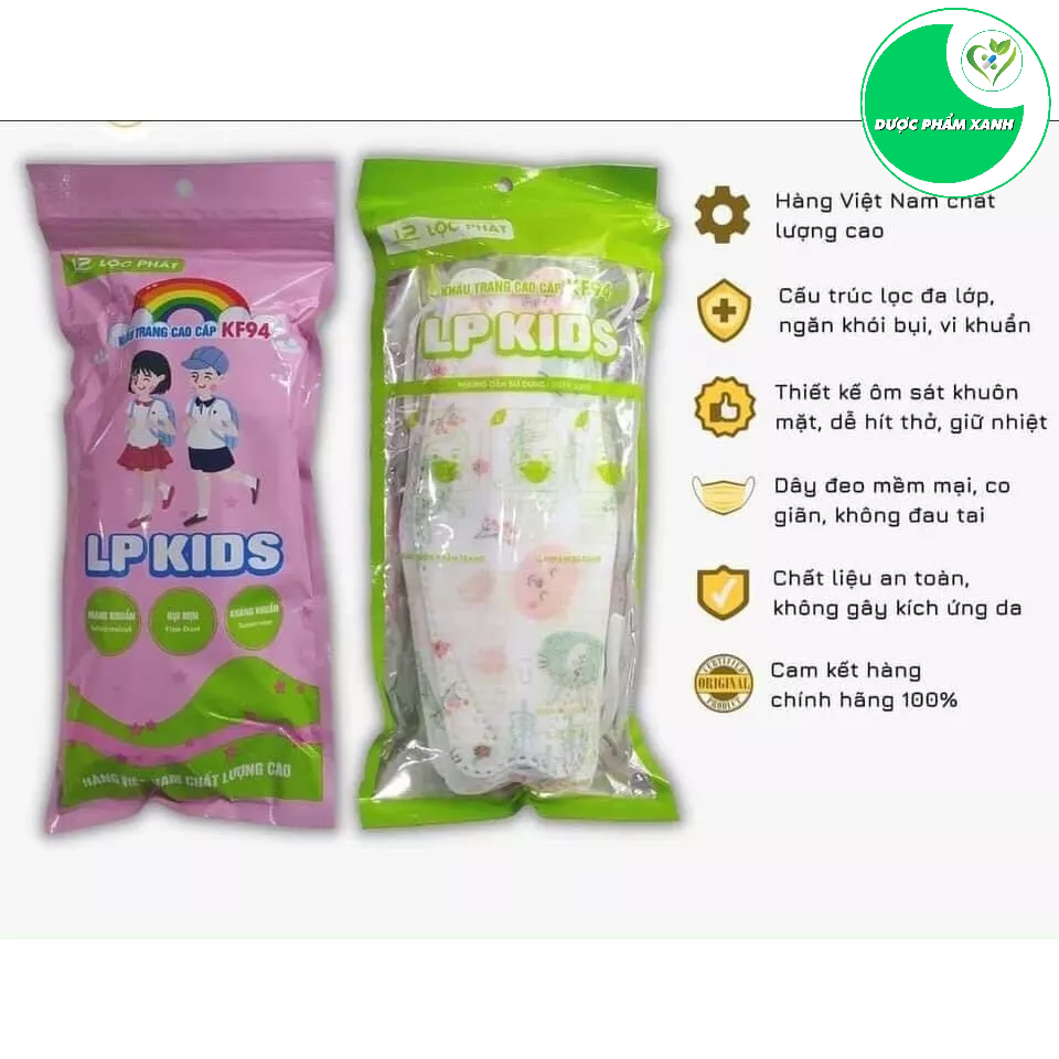 Khẩu Trang Trẻ Em KF94 Cao Cấp - Túi/10Cái - LP Kids