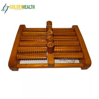 Bàn lăn chân gỗ Massage 6 hàng ( 31 x 24 x 10 cm)