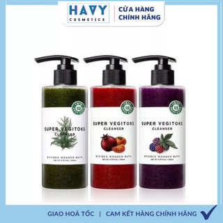 Sữa Rửa Mặt Rau Củ Thải Độc Super Vegitoks Cleanser Wonder Bath 300ml