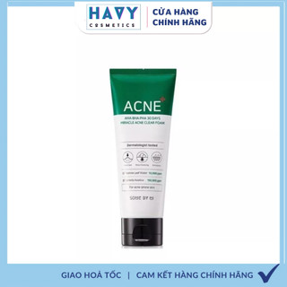 Sữa rửa mặt some by mi aha-bha-pha 30 days miracel acne clear foam 100ml