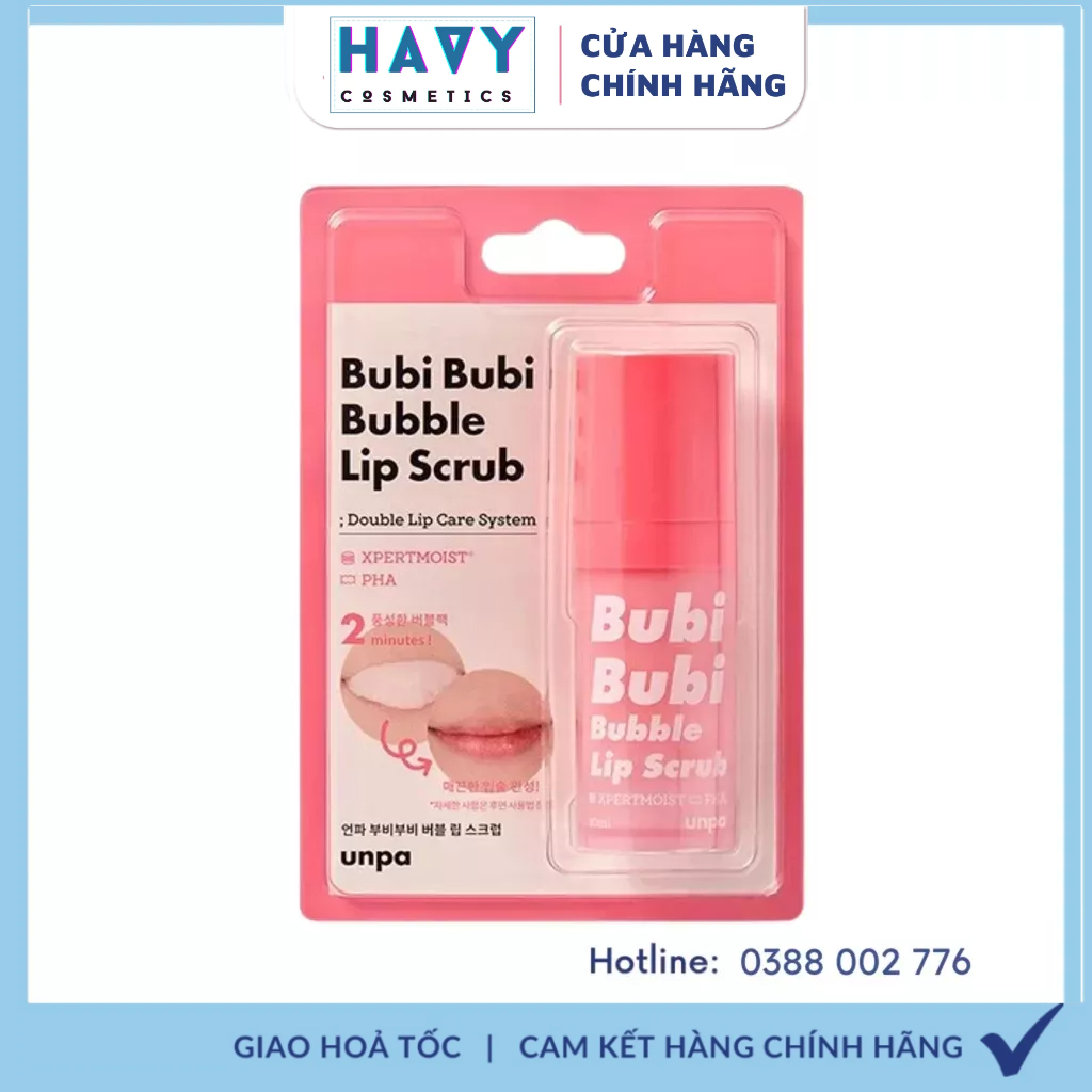 Tẩy Da Chết Môi Sủi Bọt Bubble Lip Scrub 12ml