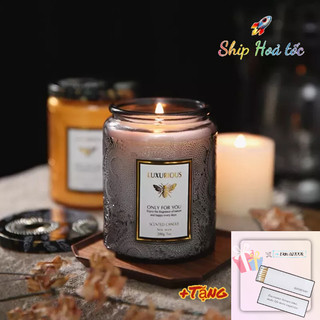 Nến Thơm Thư Giãn Giảm Stress - Nến Thơm Phòng Tinh Dầu Khử Mùi - Sáp đậu nành không khói tự nhi