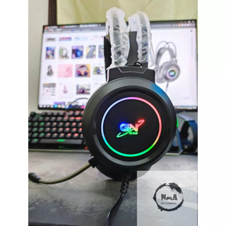 Tai nghe chụp tai ,tai nghe gaming gnet gh5 7.1 cổng usb, mic chống ồn led rgb