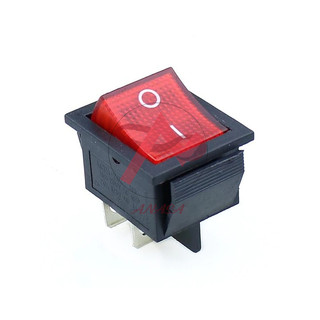 Công Tắc Bập Bênh KCD4 15A 150V 4 Chân Có Đèn 2 Chế Độ