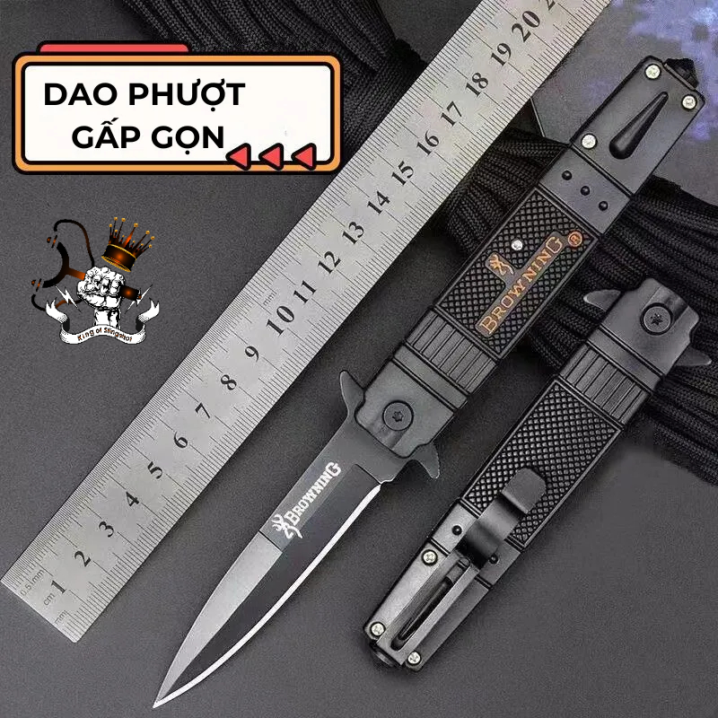 [DP5] Dao Gấp Browning Đen Cao Cấp Đa Chức Năng Siêu Tiện Dụng