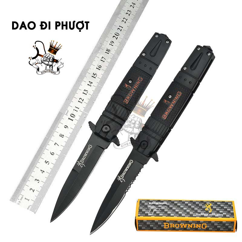 [DP5] Dao Gấp Browning Đen Cao Cấp Đa Chức Năng Siêu Tiện Dụng
