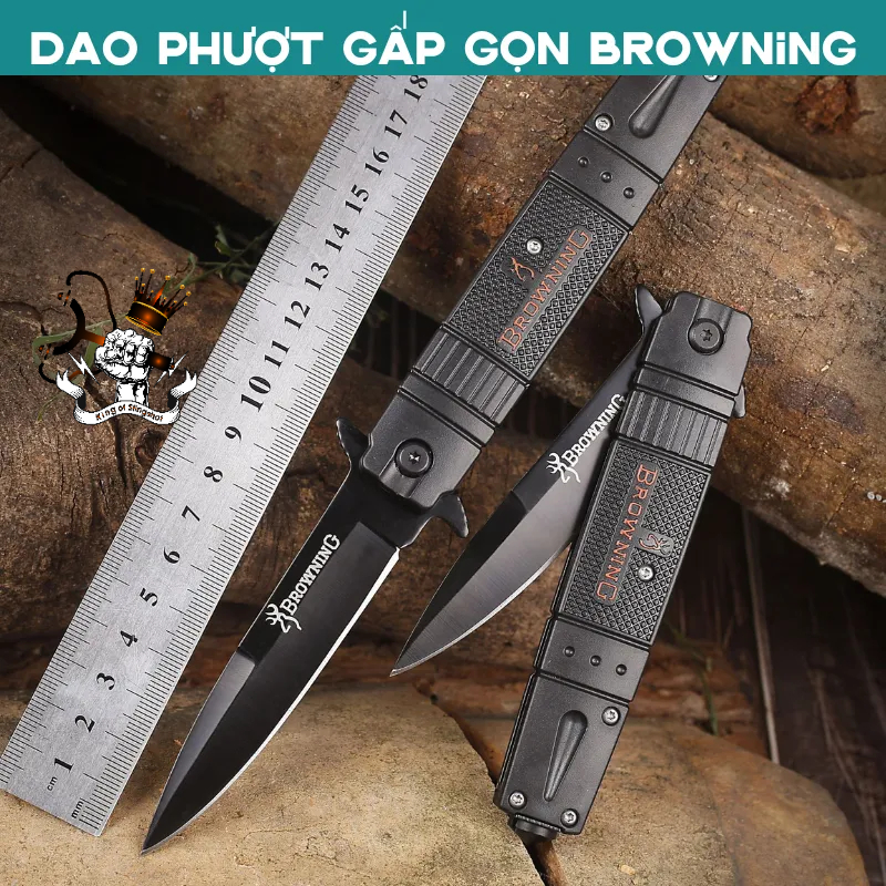 [DP5] Dao Gấp Browning Đen Cao Cấp Đa Chức Năng Siêu Tiện Dụng