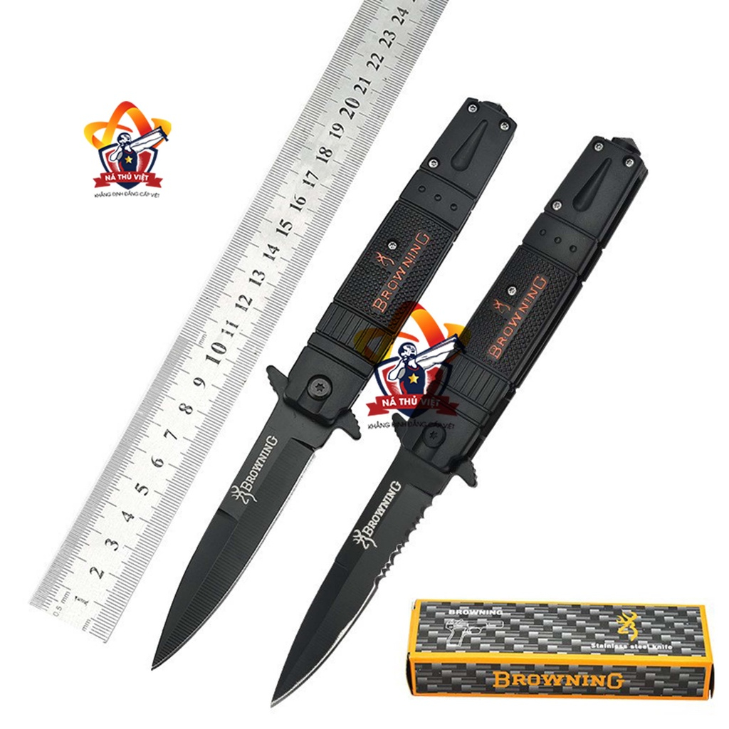 [DP5] Dao Gấp Browning Đen Cao Cấp Đa Chức Năng - Đi Dã Ngoại, Đi Chơi SIêu Đa Dụng