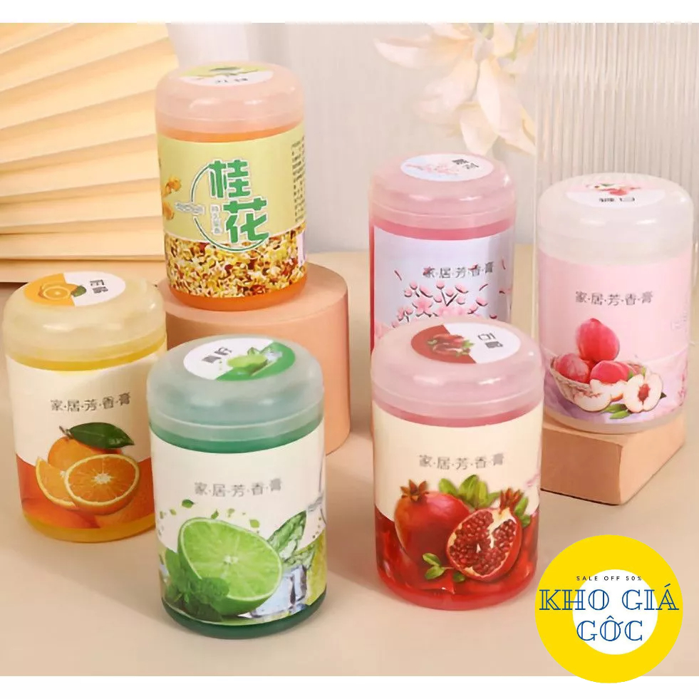 Sáp Thơm Ô Tô Hương Hoa Quả  Loại Có Thể Nâng Nắp Hộp Tròn: Thơm Phòng Khách, Phòng Ngủ kho giá gốc