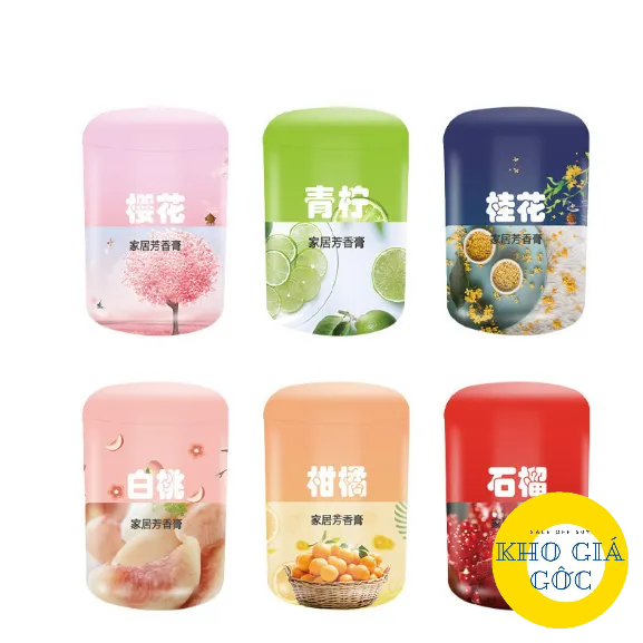 Sáp Thơm Ô Tô Hương Hoa Quả  Loại Có Thể Nâng Nắp Hộp Tròn: Thơm Phòng Khách, Phòng Ngủ kho giá gốc