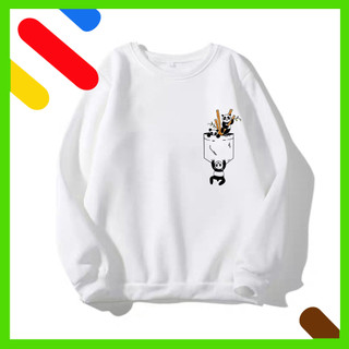 Áo Sweater UNISEX in logo gấu - lựa màu bạn thích!