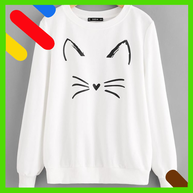 Áo nỉ UNISEX HÌNH MÈO
