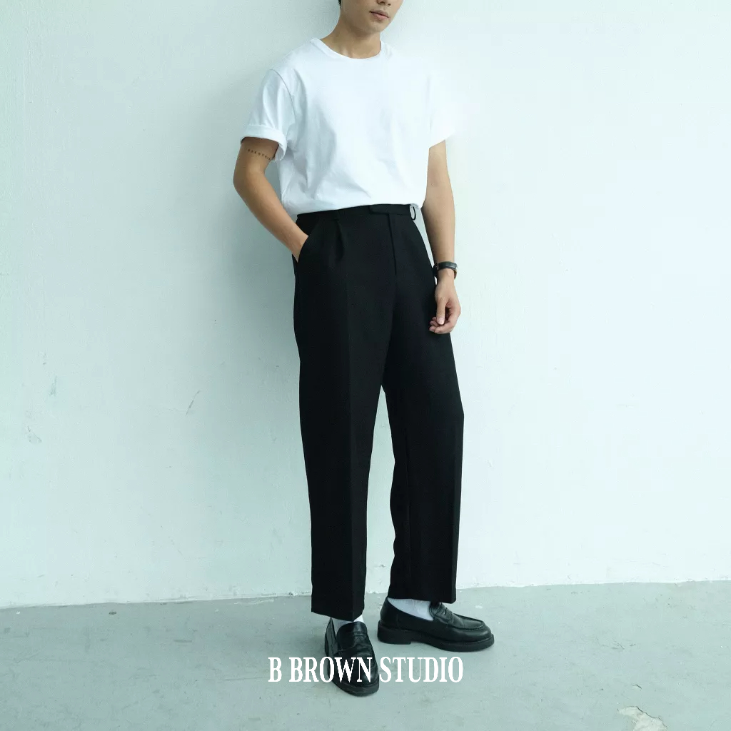 Áo phông trơn B Brown, form regular, mặc hàng ngày, chất liệu cotton thoáng mát