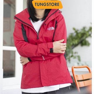 Áo gió TNF 2 lớp(hàng VNXK cực đẹp) màu đỏ