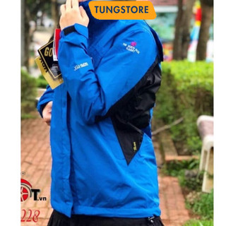 [FREE SHIP]]Áo 2 Lớp Chống Nước,Đi Phượt Thu Đông Màu Xanh Côban