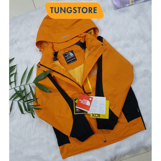 Áo gió cao cấp TNF 2 lớp Màu cam vàng