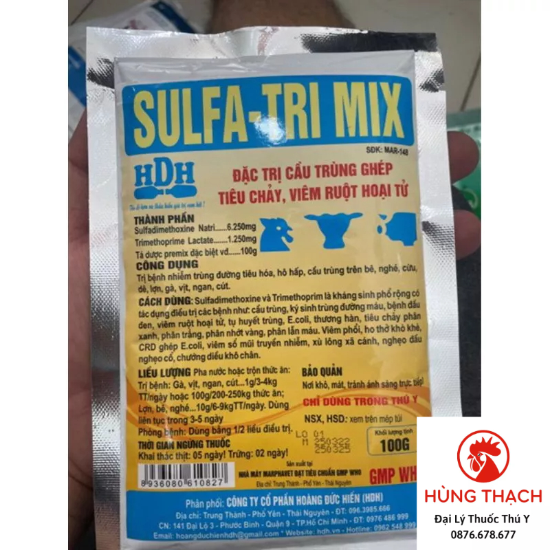 Sulfa Tri Mix 100gr [HDH] chăm sóc vật nuôi Vitamin , chất bổ sung dinh dưỡng