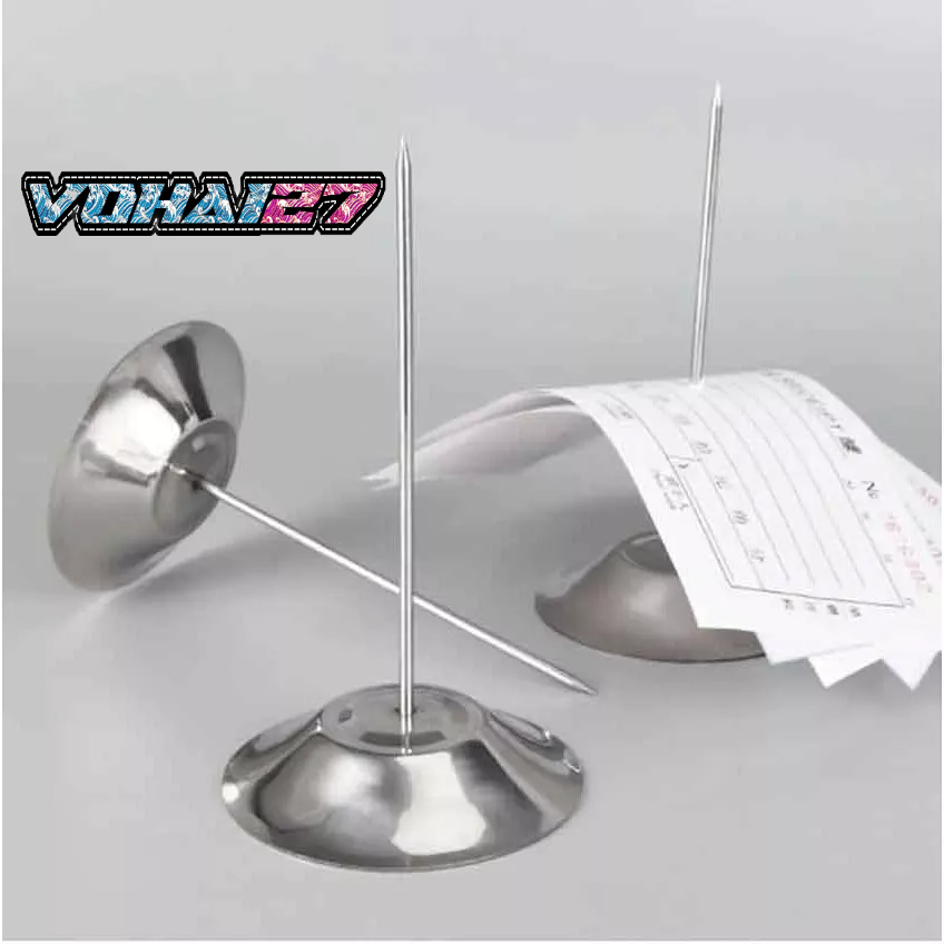 Cây Ghim Inox Cắm Giấy, Bill, Hoá Đơn, Đế Chắc Chắn