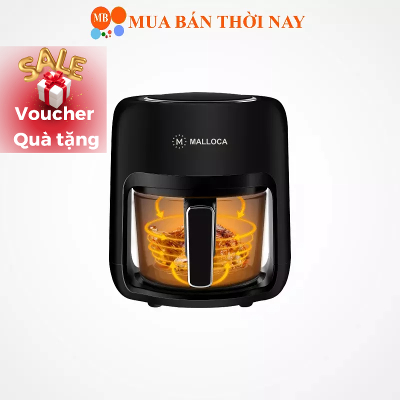 Nồi chiên không dầu thủy tinh  Malloca MAF-25B