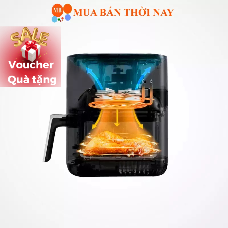 Nồi chiên không dầu thủy tinh  Malloca MAF-25B