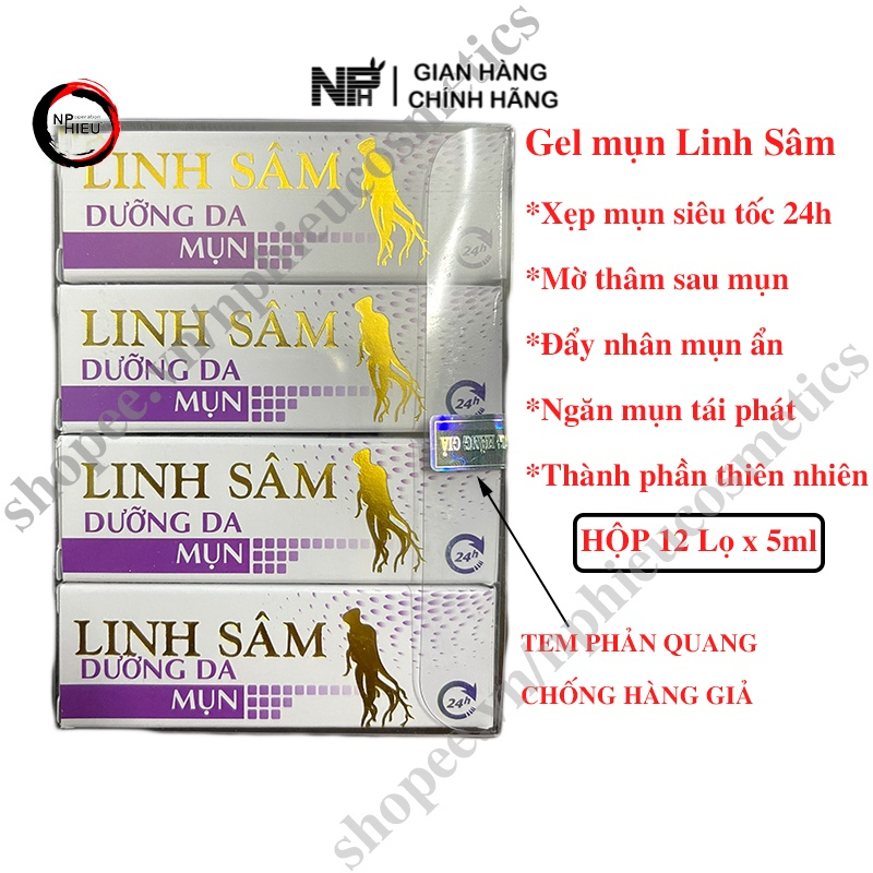 12 lọ Gel mụn siêu tốc Linh Sâm
