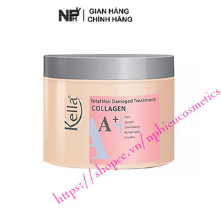 Hấp dầu Kella Collagen A+ mềm mượt thơm tóc 300ml