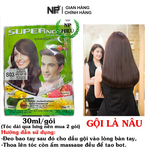 Dầu gội là nâu đen Super Nova Thái Lan