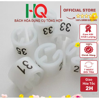 Nút nhựa in số size combo 10