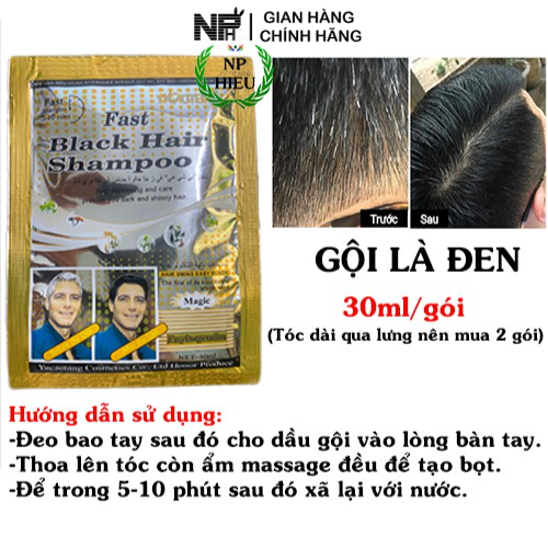 Dầu gội là Đen Yicaoten 30ml