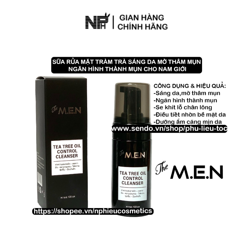 Sữa rửa mặt da mụn da nhờn cho nam The Men 100ml