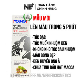 Thuốc nhuộm tóc phủ bạc màu đen [Young]2