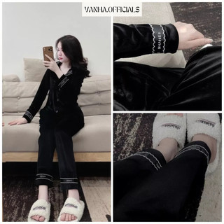 SET NHUNG MỀM PHỐI HỌA TIẾT Jullie.De' Clothing