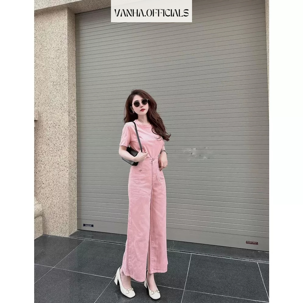 Set jeam bò hồng và set jeam trắng siêu xinh, siêu hottrend 2 màu Jullie.De' Clothing
