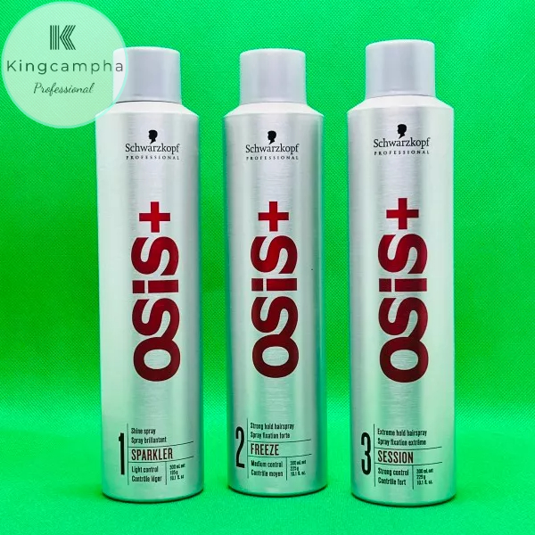Gôm xịt bóng tóc, tạo kiểu tóc uốn Osis+ gồm 3 cấp độ 1/2/3 300ml