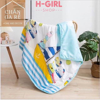 Chăn đũi cho bé mùa hè thu, chăn trẻ em mỏng mát đắp hè thu kích thước 1m1x1m3