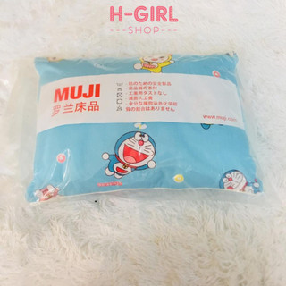 Gối Muji cho bé cao cấp nhiều màu - 100% chất liệu cotton mịn màng thoáng mát thấm hút mồ hôi