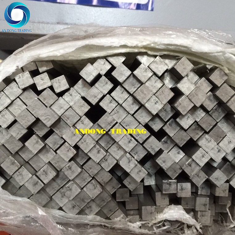 HỎA TỐC - Thanh inox vuông đặc 20, 25, inox đặc vuông, hàng 304 dài 20cm