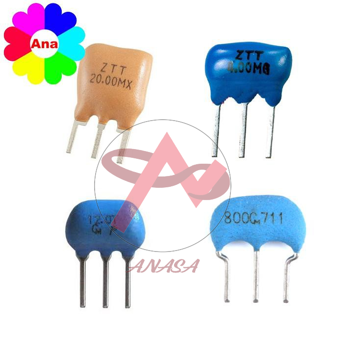 Thạch Anh 3 Chân 8Mhz Chân Cắm