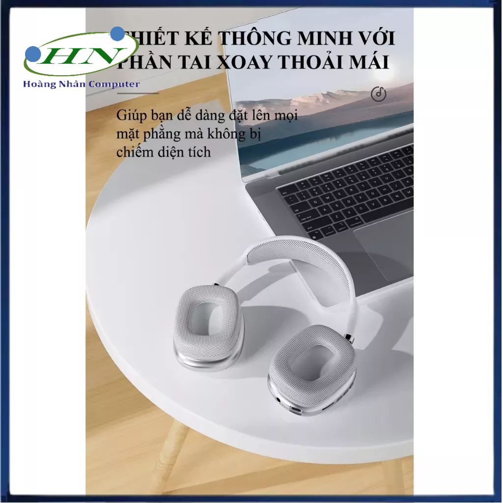 Tai nghe chụp tai P9 Promax  kết nối Bluetooth 5.1 xoay 360 độ có thể ghim thêm thẻ nhớ và cổng AUX 3.5mm