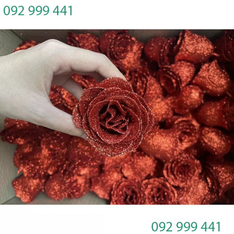 Thùng Hoa Sáp Kim Tuyến 200 Bông - Hoa Nhũ 200 bông