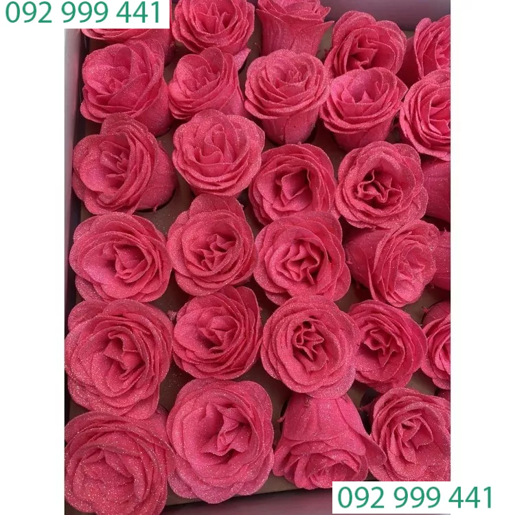Hộp 30 bông Đầu Bông Kim Tuyến - Đầu bông hoa nhũ kim tuyến loại 1