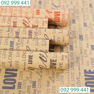 10 tờ giấy báo gói hoa, giấy kraft bọc quà