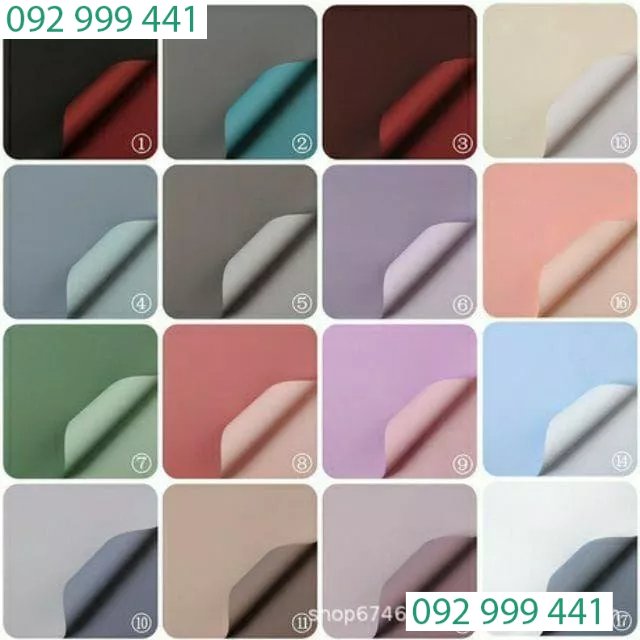 1 xấp Giấy gói hoa tươi hai mặt trơn