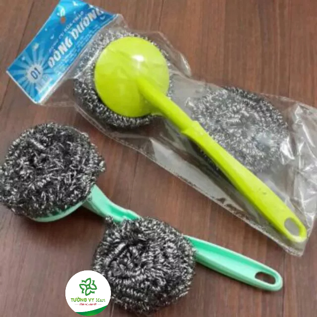 Cọ xoong nồi có tay cầm thông minh tiện lợi