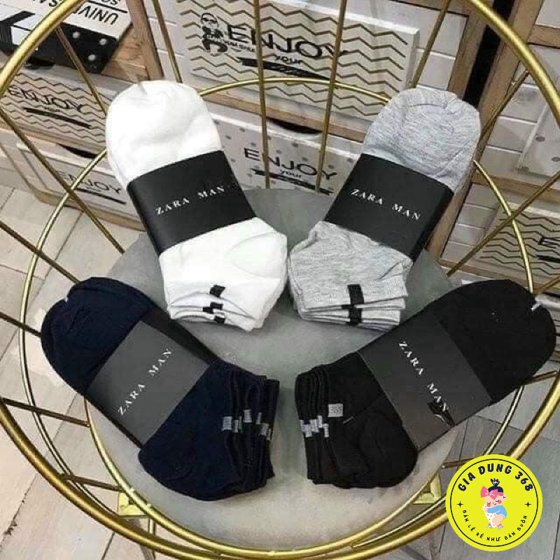 Tất nam Zara Men cổ ngắn