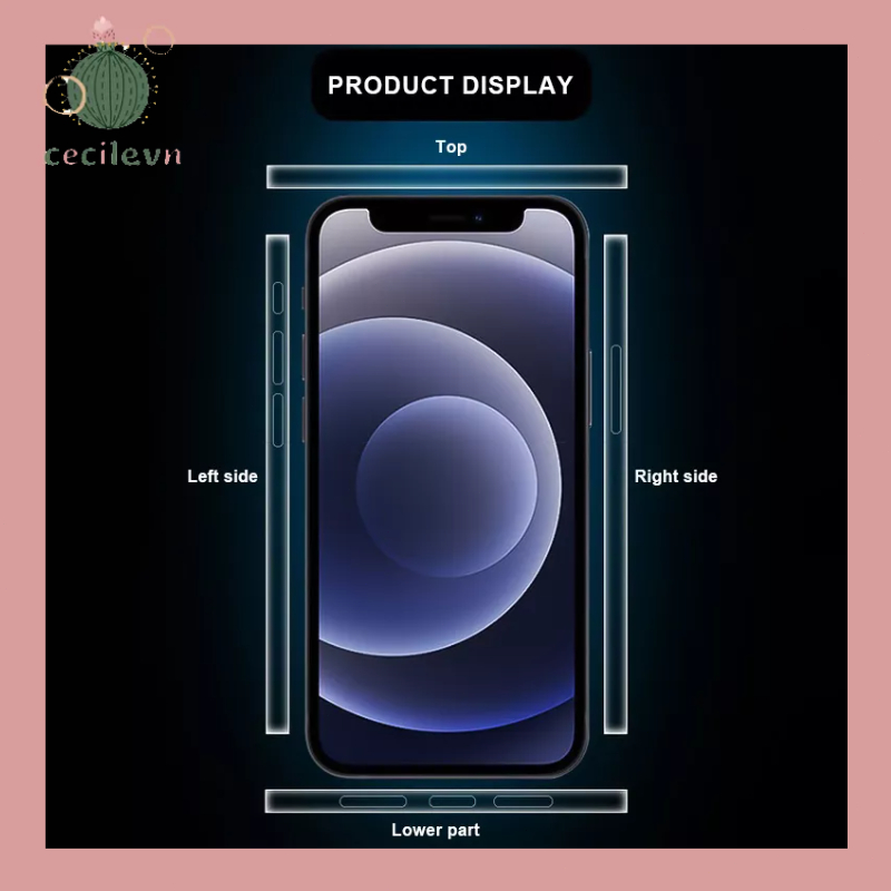 Miếng PPF dán viền bảo vệ cho Iphone 14/13/12 Pro Max/ 12 /13 Pro-CE