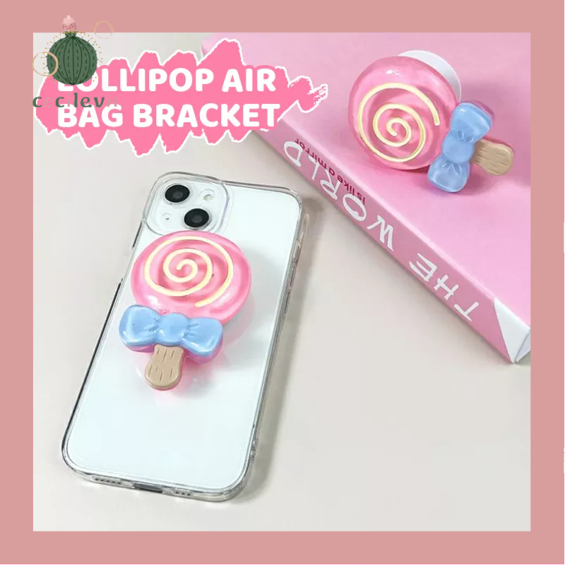 Giá Đỡ Điện Thoại Hình Kẹo Mút Nhiều Màu Phong Cách Hàn Quốc-CE