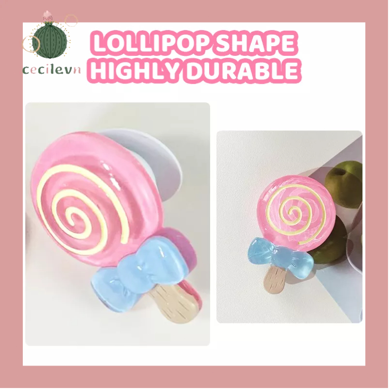 Giá Đỡ Điện Thoại Hình Kẹo Mút Nhiều Màu Phong Cách Hàn Quốc-CE