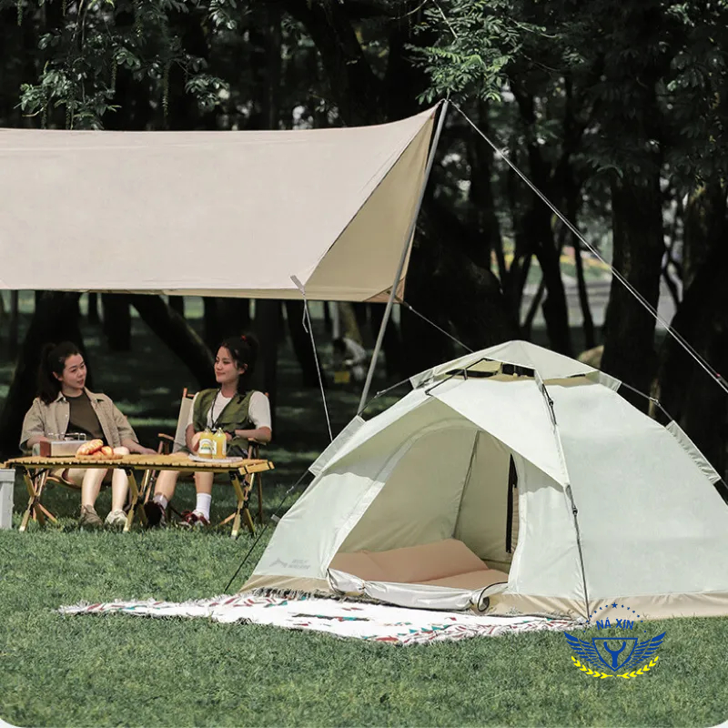 Lều cắm trại du lịch tự bung dành cho 3-5 người, chống thấm nước siêu tốt, thông gió mát mẻ